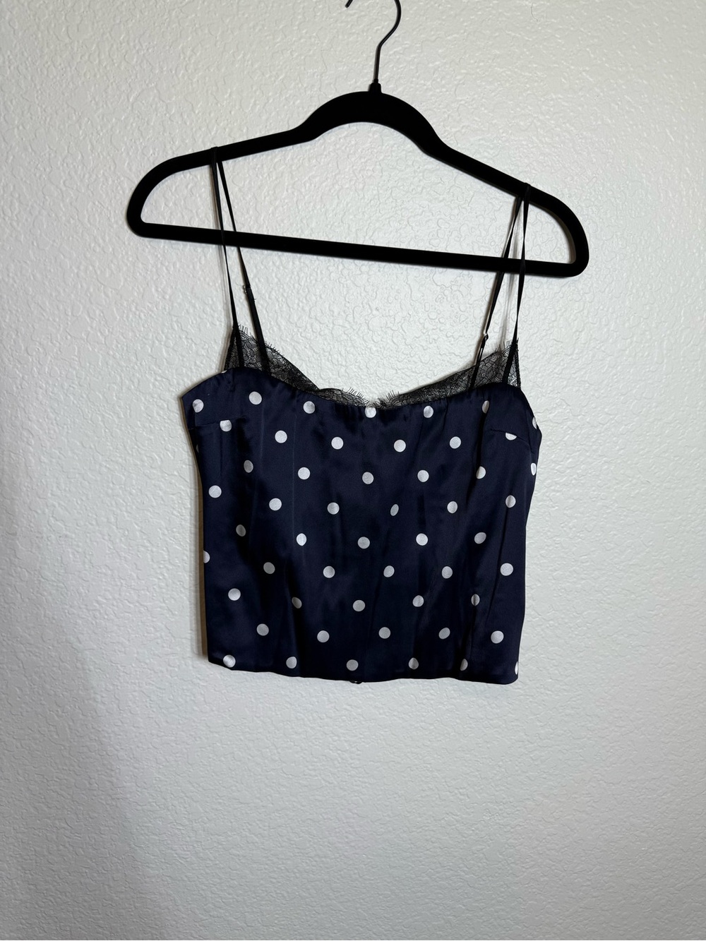 Retrofete Navy & White Polka Dot brookelynn Corset top Maxi Set Darla skirt - Picture 12 of 16